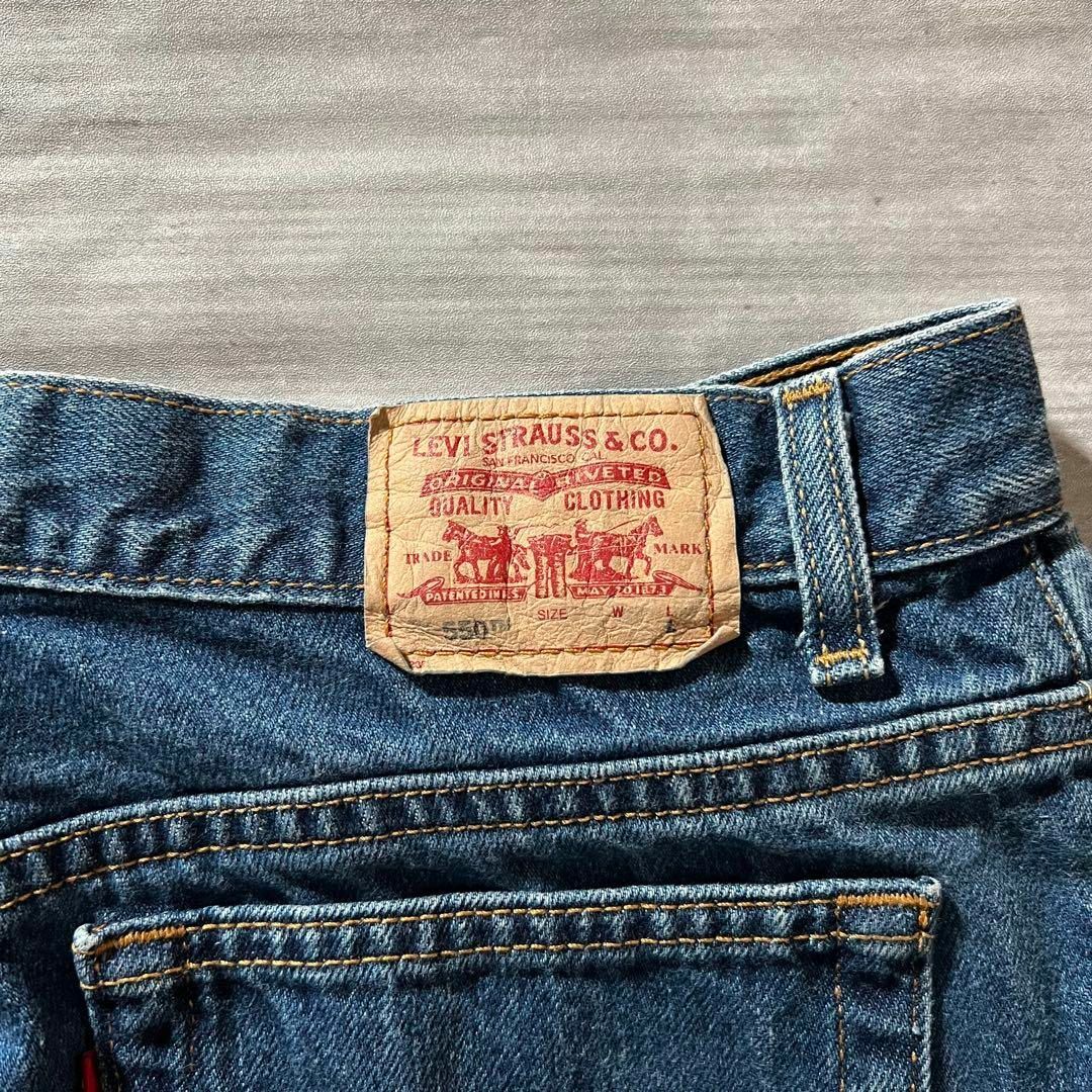 Levi's - 【メキシコ製、人気550】リーバイスブルーデニム濃 Levi's - 【メキシコ製、人気550】リーバイスブルーデニム濃