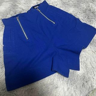 ロートレアモン(LAUTREAMONT)の【LAUTREAMONT】ジップダウン　ショートパンツ　(M) ハイウェスト(カジュアルパンツ)