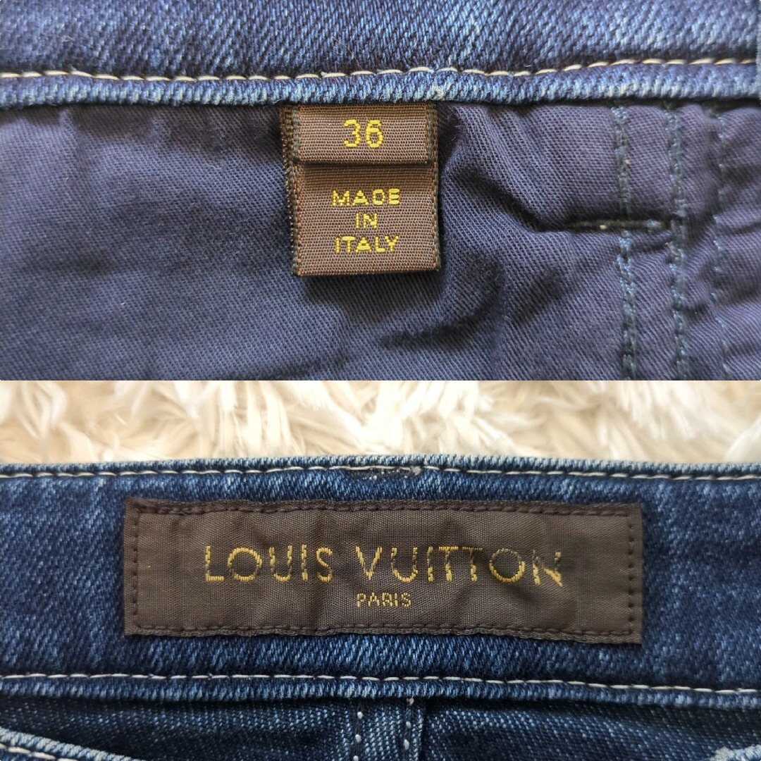 LOUIS VUITTON - 美品⭐︎ルイヴィトン デニムスカート エンボス LOUIS VUITTON - 美品⭐︎ルイヴィトン デニムスカート エンボス