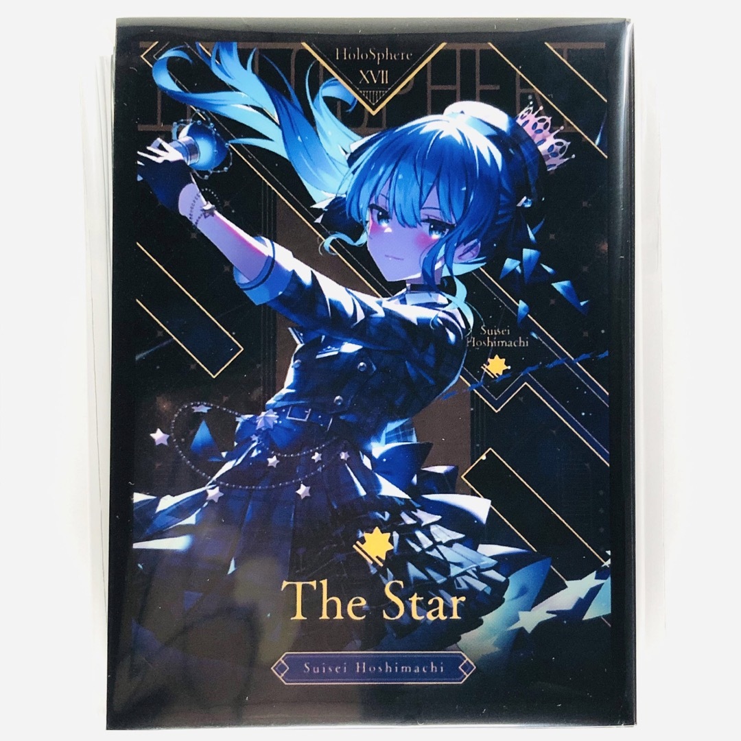 ホロライブ 星街すいせい タロット風 スリーブ ホロカ 混沌の女神様 エンタメ/ホビーのトレーディングカード(カードサプライ/アクセサリ)の商品写真