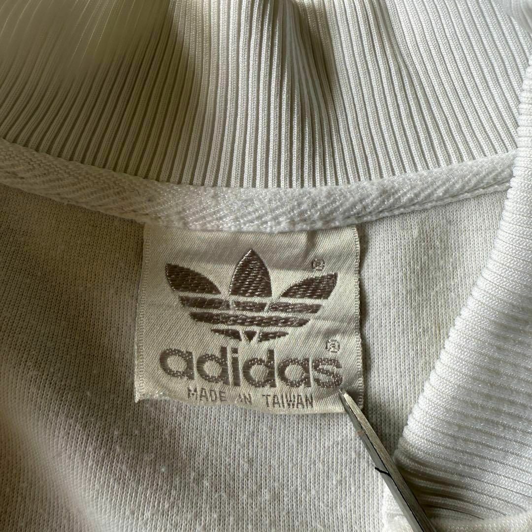 adidas - 【希少ホワイト、80s】オールドアディダス古着トラック adidas - 【希少ホワイト、80s】オールドアディダス古着トラック