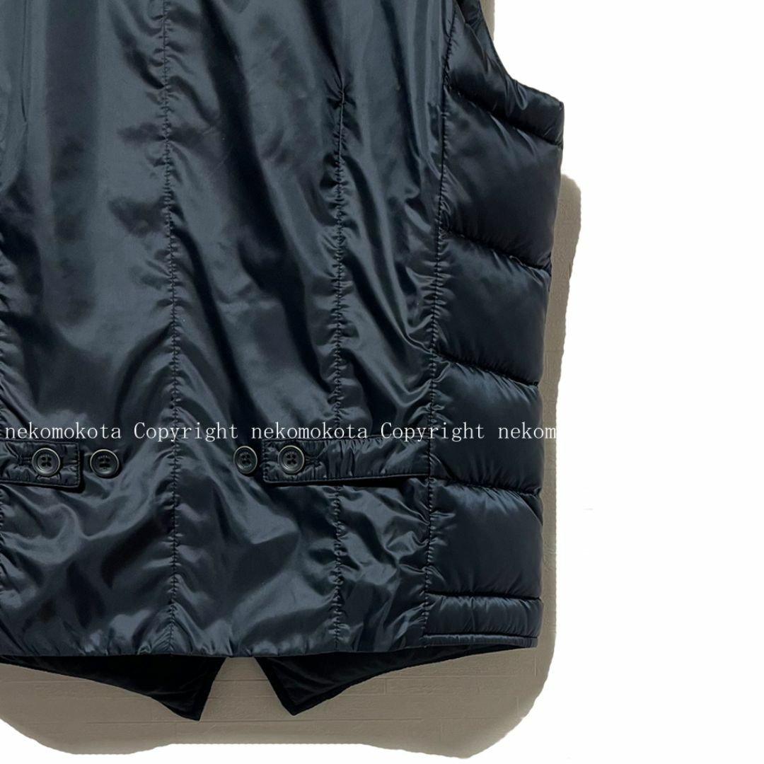 HERNO - 美品 ヘルノ ダウン ベスト ジレ 44 ネイビー 濃紺 HERNO - 美品 ヘルノ ダウン ベスト ジレ 44 ネイビー 濃紺