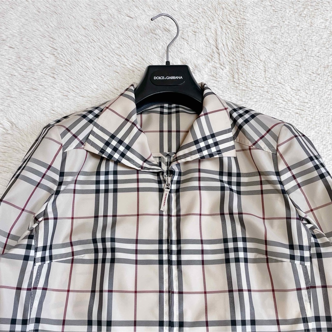 BURBERRY - 極美品 BURBERRY ノバチェック 比翼 ジップアップ BURBERRY - 極美品 BURBERRY ノバチェック 比翼 ジップアップ