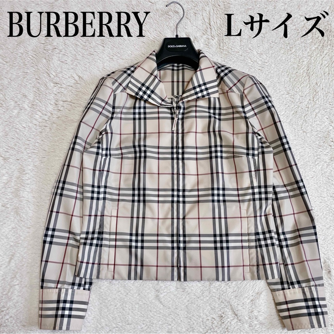BURBERRY - 極美品 BURBERRY ノバチェック 比翼 ジップアップ BURBERRY - 極美品 BURBERRY ノバチェック 比翼 ジップアップ