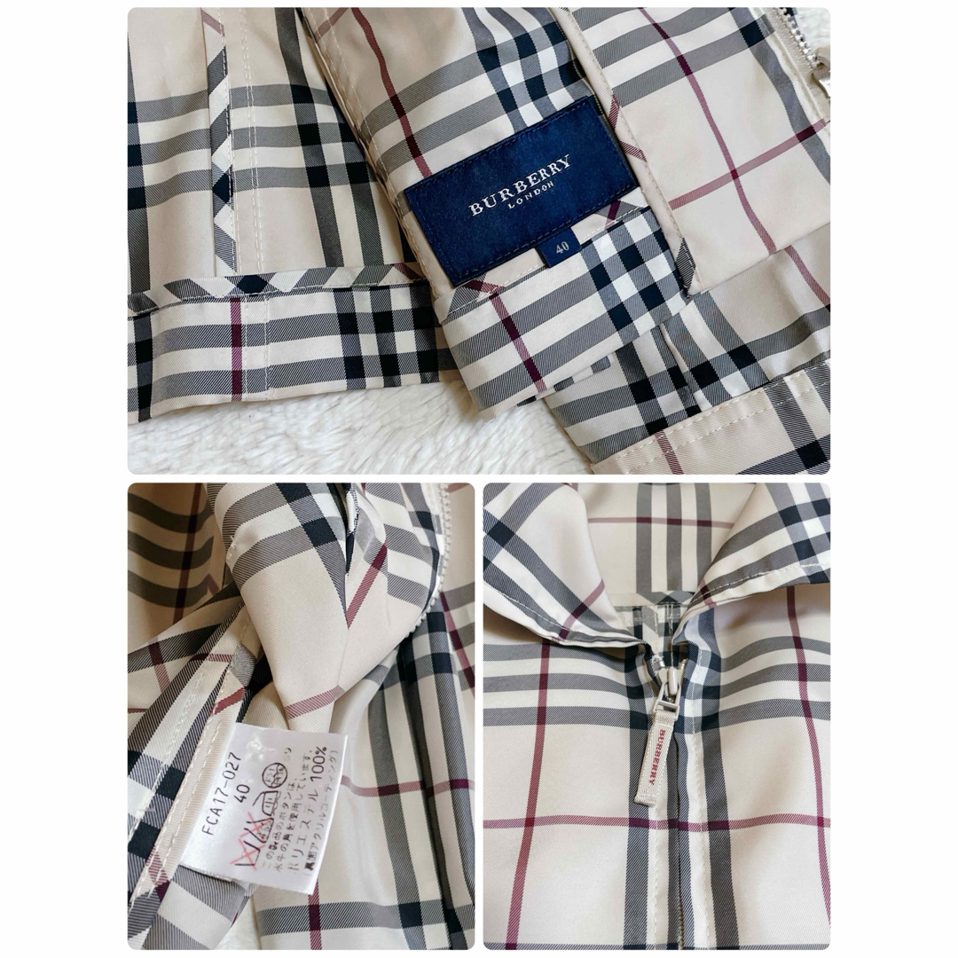 BURBERRY - 極美品 BURBERRY ノバチェック 比翼 ジップアップ BURBERRY - 極美品 BURBERRY ノバチェック 比翼 ジップアップ