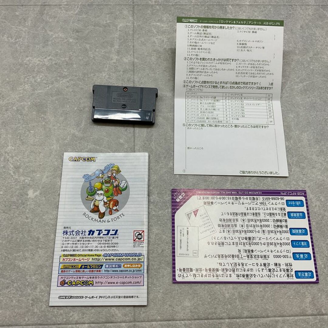 ゲームボーイアドバンス/GBA/ロックマン&フォルテ カセット ゲームボーイアドバンス/GBA/ロックマン&フォルテ カセット