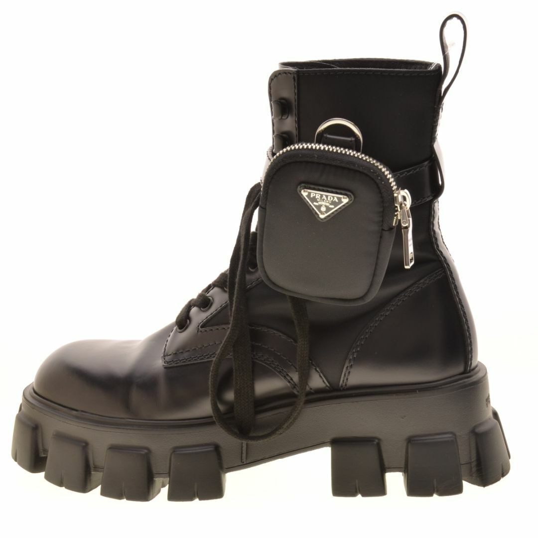 PRADA - 【PRADA】2UE007 モノリス ポーチ付 ブラッシュドレザー PRADA - 【PRADA】2UE007 モノリス ポーチ付 ブラッシュドレザー