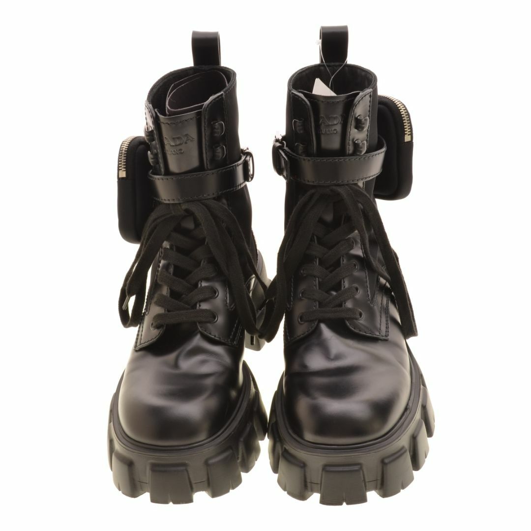 PRADA - 【PRADA】2UE007 モノリス ポーチ付 ブラッシュドレザー PRADA - 【PRADA】2UE007 モノリス ポーチ付 ブラッシュドレザー