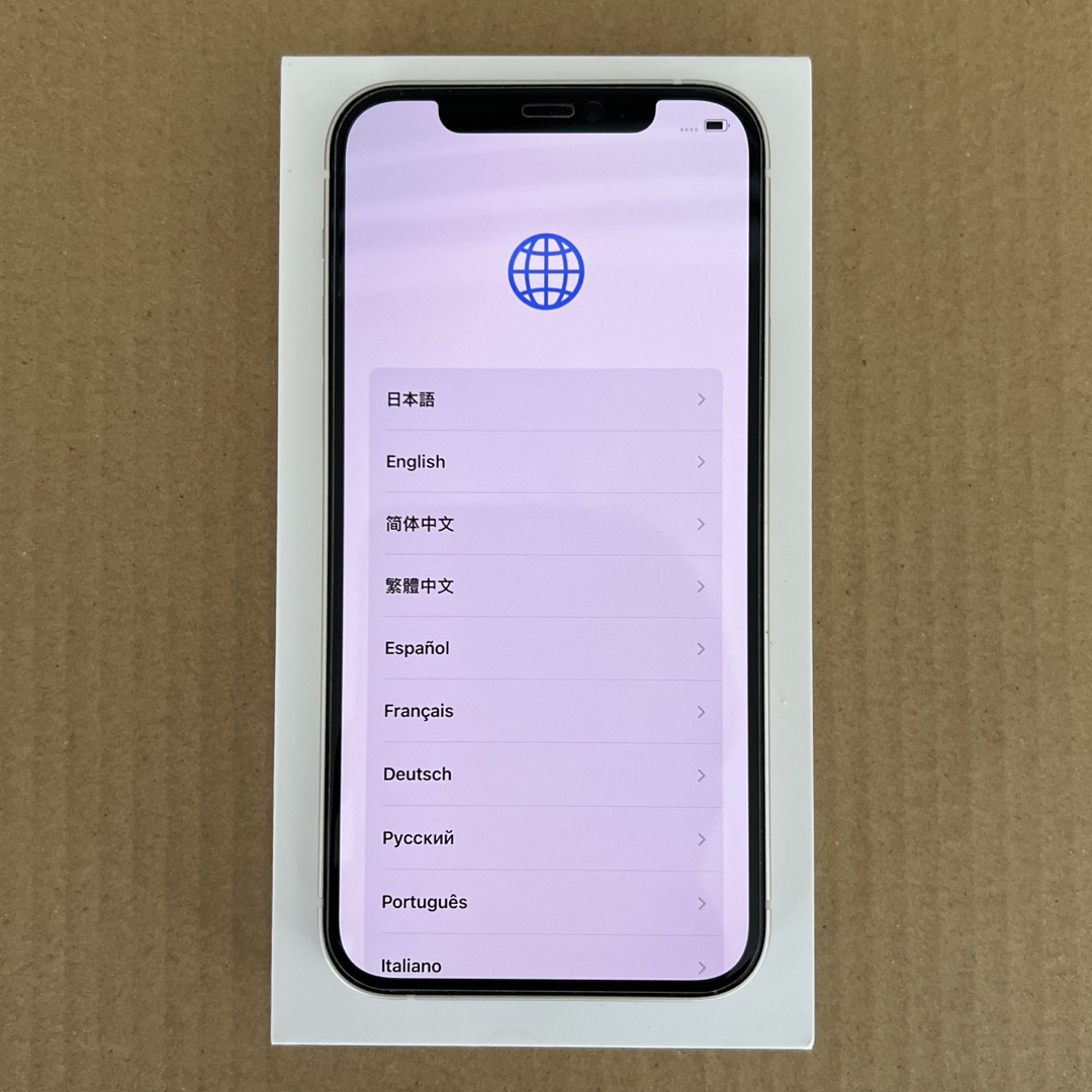 iPhone - 【美品】iPhone 12 64GB ホワイト SIMロック解除済の iPhone - 【美品】iPhone 12 64GB ホワイト SIMロック解除済の
