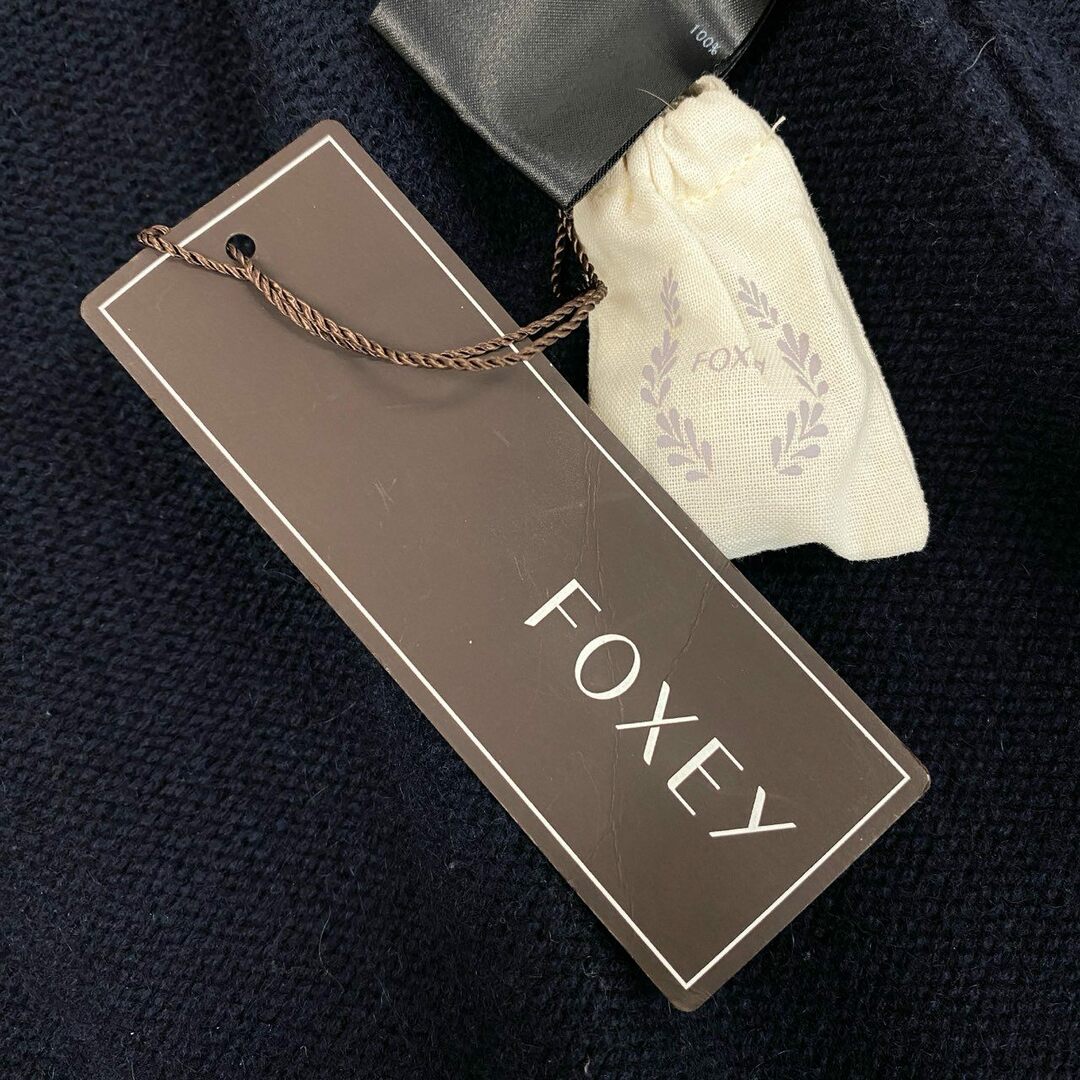 FOXEY - 54d8 《新品タグ付き》 FOXEY フォクシー フードロング FOXEY - 54d8 《新品タグ付き》 FOXEY フォクシー フードロング