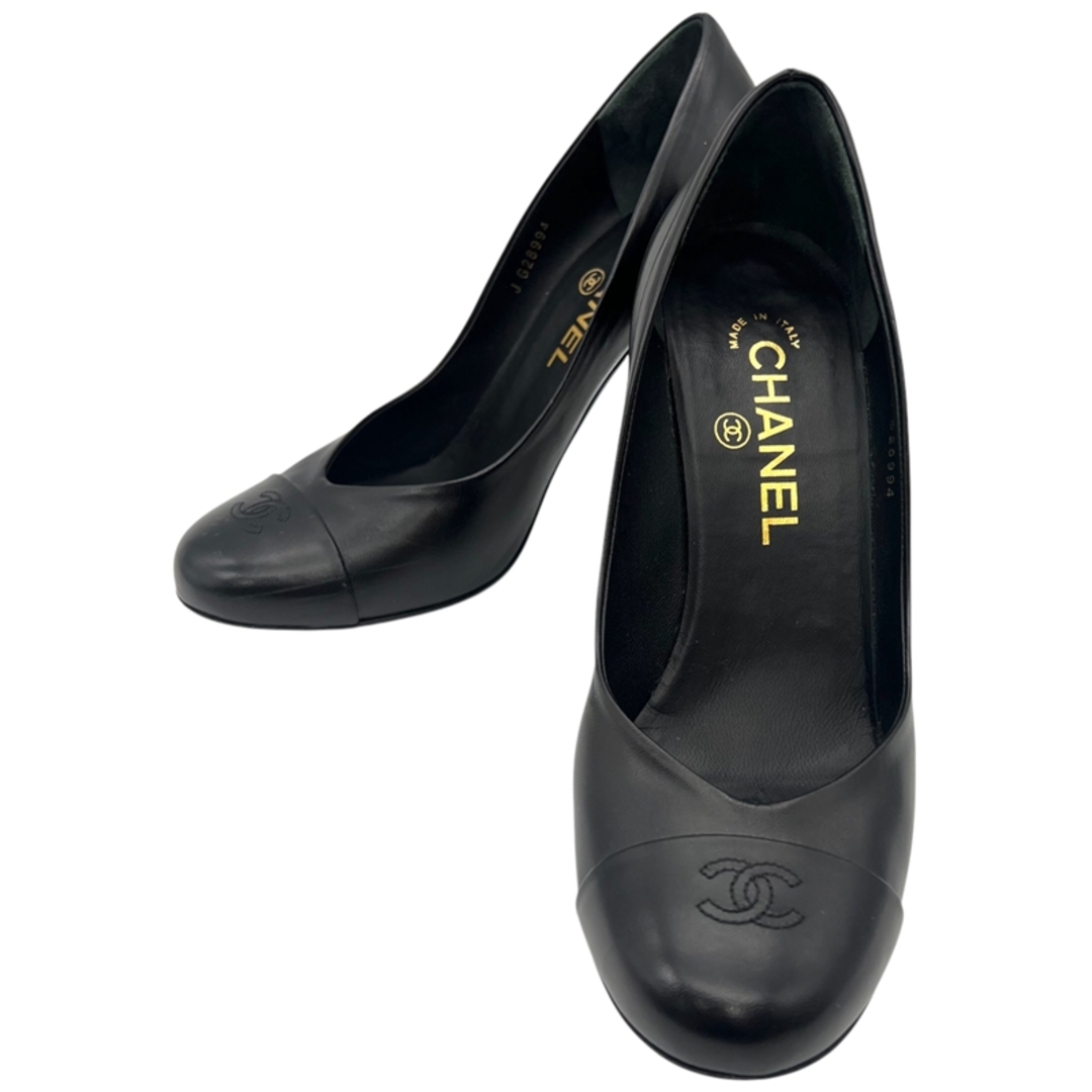CHANEL - シャネル CHANEL ココマーク ヒールパンプス 37 G28994 CHANEL - シャネル CHANEL ココマーク ヒールパンプス 37 G28994