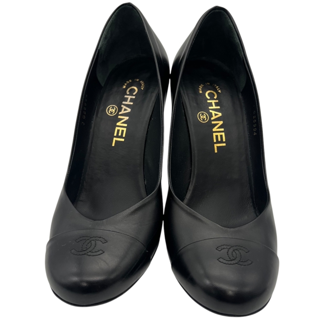 CHANEL - シャネル CHANEL ココマーク ヒールパンプス 37 G28994 CHANEL - シャネル CHANEL ココマーク ヒールパンプス 37 G28994