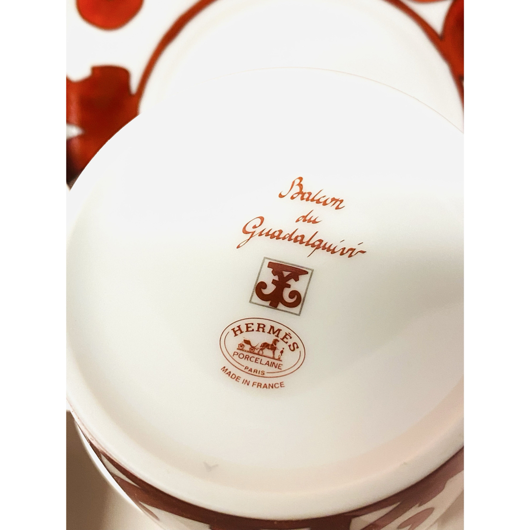 HERMES - 新品 定価3.5万 エルメス ティーカップ&ソーサー HERMES - 新品 定価3.5万 エルメス ティーカップ&ソーサー