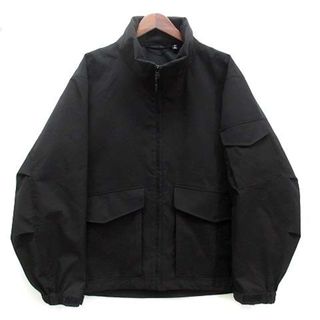 GU - 良品❗️【GU】ジーユー ストライプ襟ブルゾン(S)紺色の GU - 良品❗️【GU】ジーユー ストライプ襟ブルゾン(S)紺色の