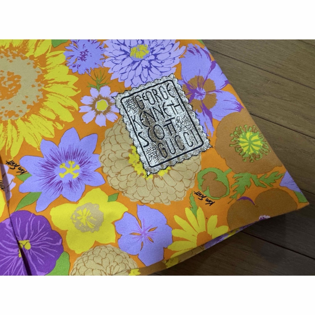 GUCCI - ⚫︎GUCCIグッチオレンジ系花柄マキシ丈スカートケン GUCCI - ⚫︎GUCCIグッチオレンジ系花柄マキシ丈スカートケン