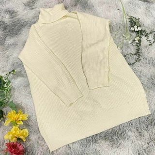 ハニーサックルローズ(HONEYSUCKLE ROSE)の【HONEYSUCKLE ROSE】ハイネックニット　セーター　(L)(ニット/セーター)