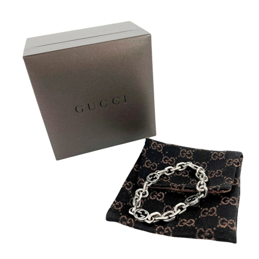 GUCCI - □美品□ グッチ インターロッキング Gロゴ ブレス GUCCI - □美品□ グッチ インターロッキング Gロゴ ブレス