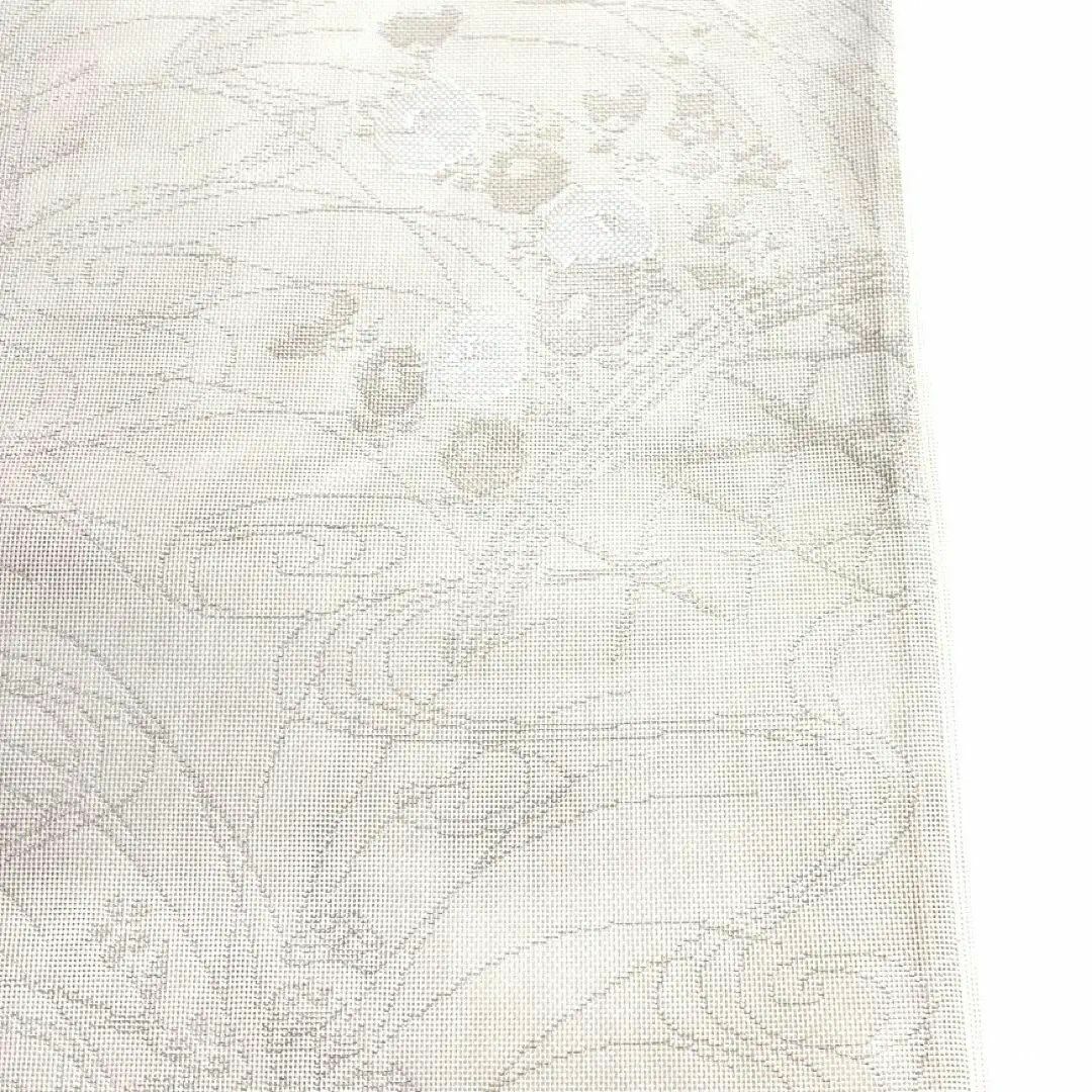 袋帯 夏用 夏着物 紗 蛇籠 饅頭菊 桜 銀糸 観世水 着物 035a dの 袋帯 夏用 夏着物 紗 蛇籠 饅頭菊 桜 銀糸 観世水 着物 035a dの