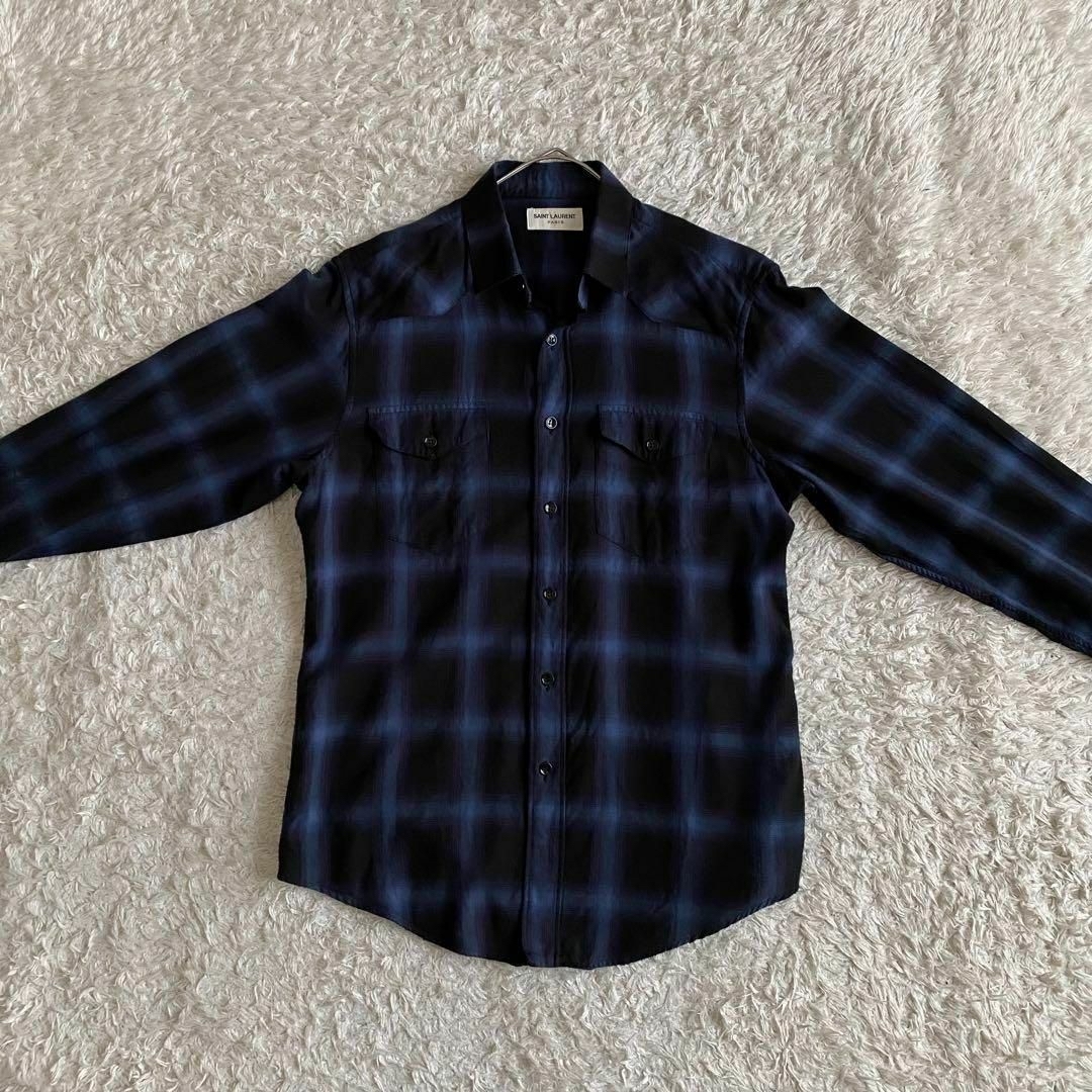 SAINT LAURENT - ☆極美品 サンローラン オンブレ エディ期 SAINT LAURENT - ☆極美品 サンローラン オンブレ エディ期