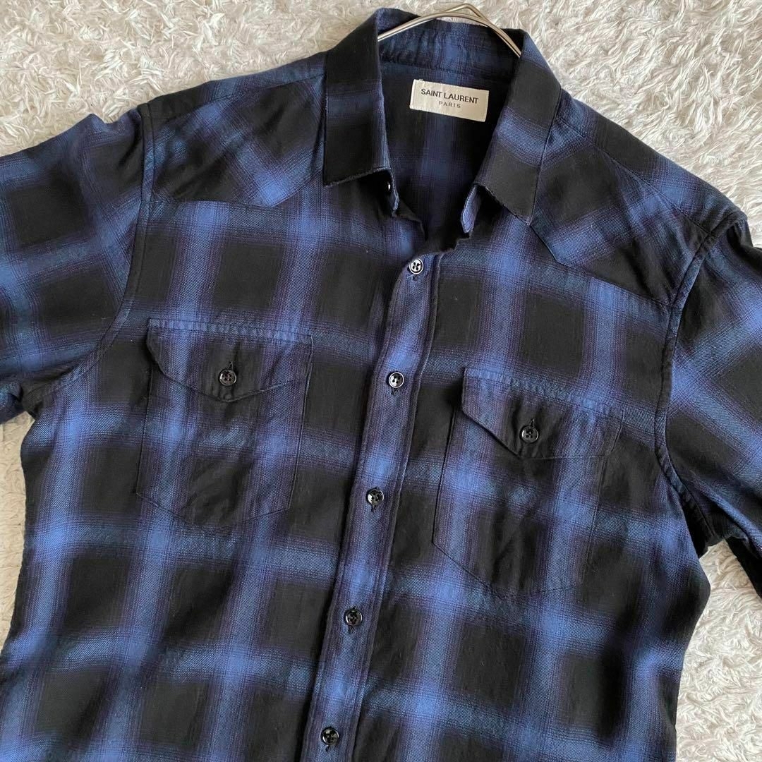 SAINT LAURENT - ☆極美品 サンローラン オンブレ エディ期 SAINT LAURENT - ☆極美品 サンローラン オンブレ エディ期