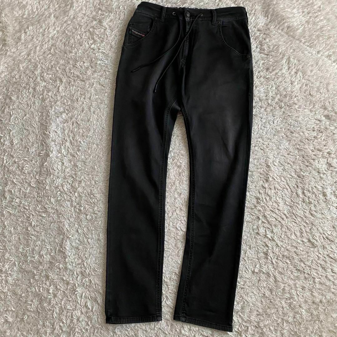 DIESEL - 未使用級 DIESEL KROOLEY ジョグジーンズ USED加工 黒 DIESEL - 未使用級 DIESEL KROOLEY ジョグジーンズ USED加工 黒