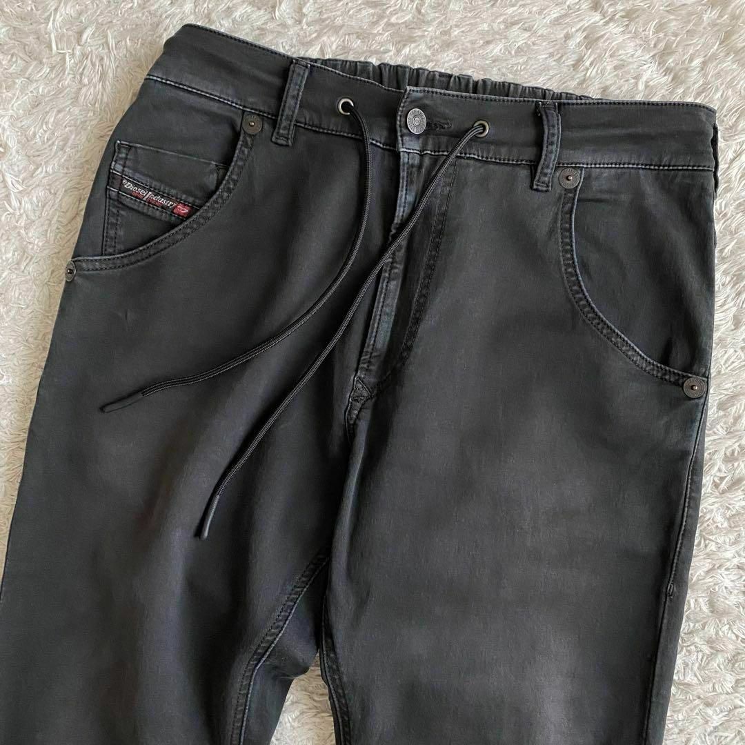 DIESEL - 未使用級 DIESEL KROOLEY ジョグジーンズ USED加工 黒 DIESEL - 未使用級 DIESEL KROOLEY ジョグジーンズ USED加工 黒