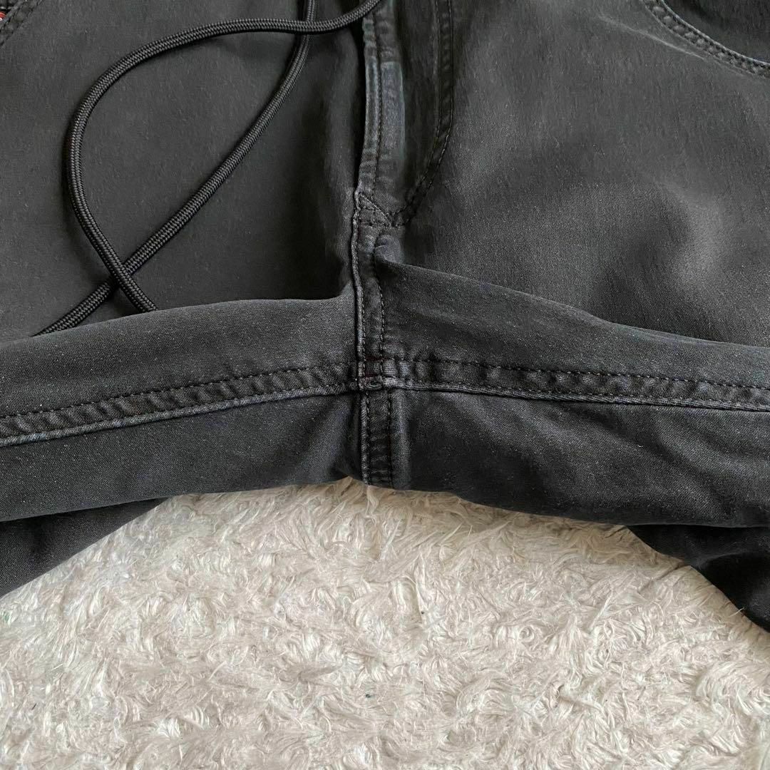 DIESEL - 未使用級 DIESEL KROOLEY ジョグジーンズ USED加工 黒 DIESEL - 未使用級 DIESEL KROOLEY ジョグジーンズ USED加工 黒