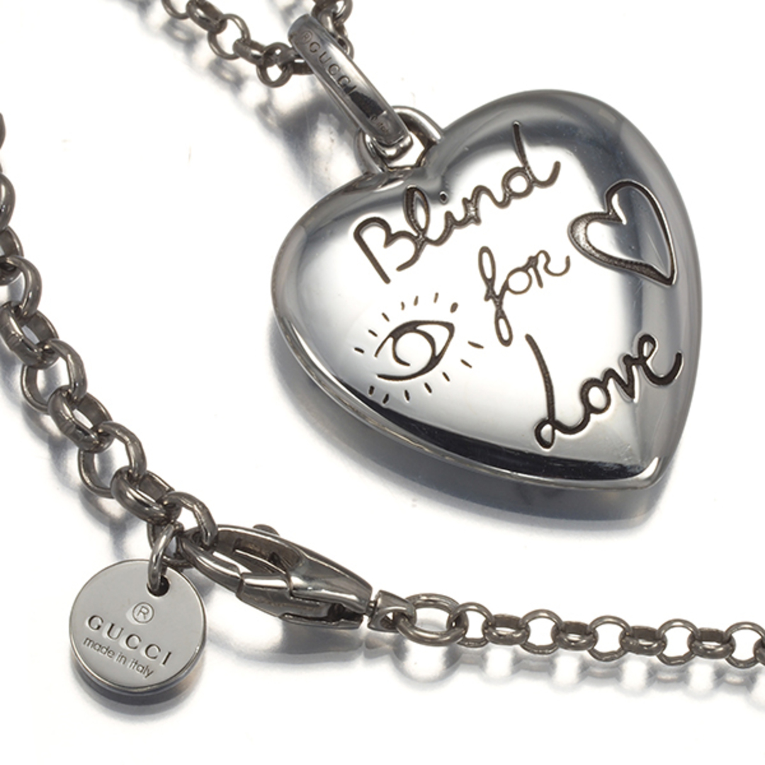 GUCCI - グッチ ネックレス Blind for Love ハート シルバー 925 GUCCI - グッチ ネックレス Blind for Love ハート シルバー 925