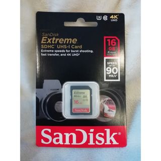 サンディスク(SanDisk)の新品★SDカード　16GB　SanDisk サンディスク　4K　Extreme(PC周辺機器)