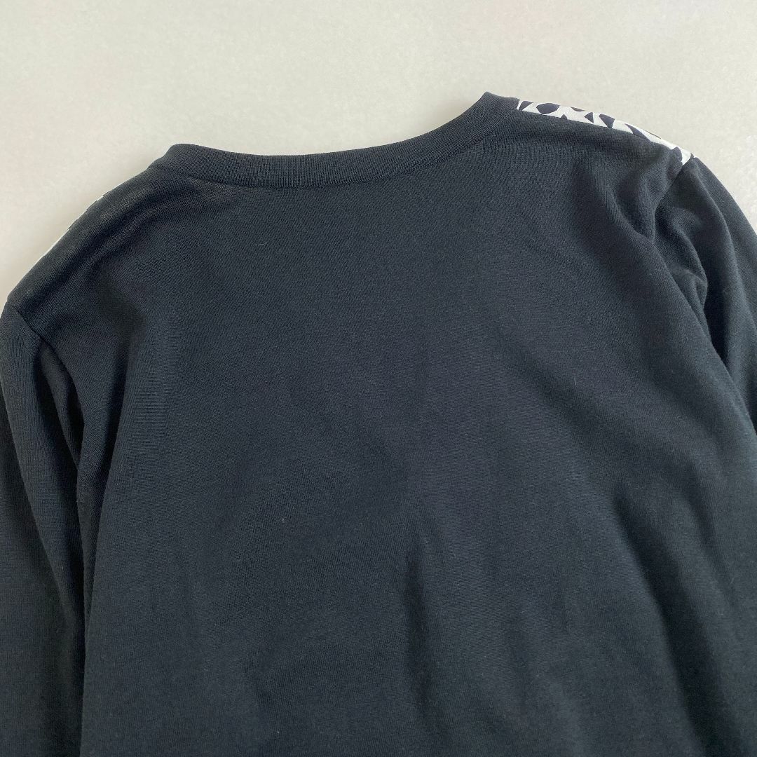 LEONARD - レオナール カーディガン 総柄 シルク 綿 黒白 L LEONARD - レオナール カーディガン 総柄 シルク 綿 黒白 L