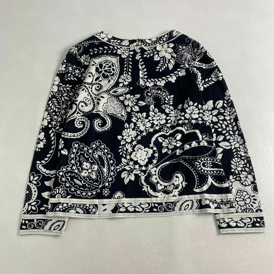 LEONARD - レオナール カットソー 花柄 ペイズリー ウール LEONARD - レオナール カットソー 花柄 ペイズリー ウール