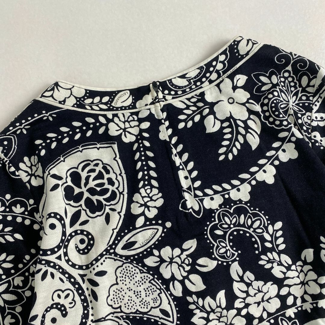 LEONARD - レオナール カットソー 花柄 ペイズリー ウール LEONARD - レオナール カットソー 花柄 ペイズリー ウール