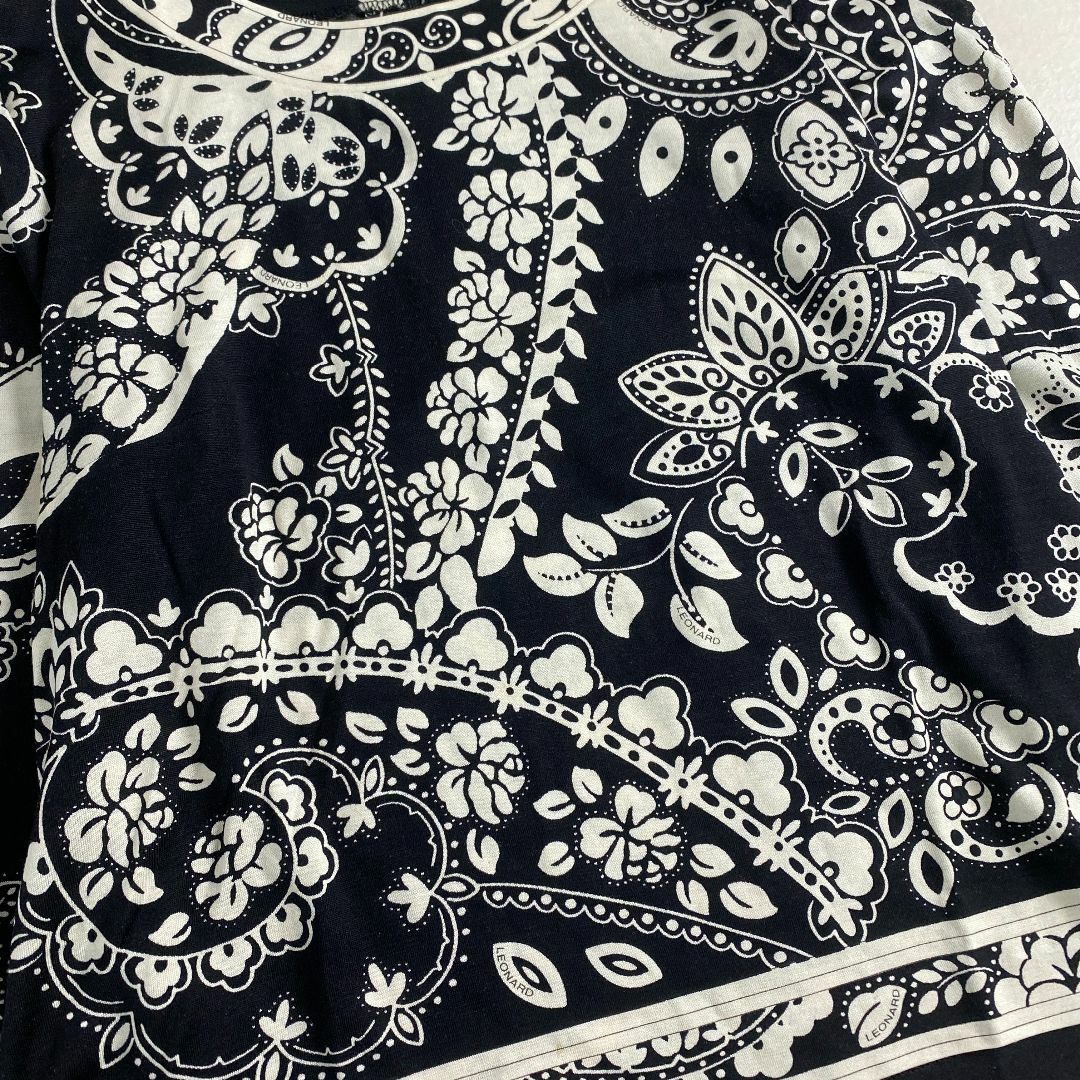 LEONARD - レオナール カットソー 花柄 ペイズリー ウール LEONARD - レオナール カットソー 花柄 ペイズリー ウール