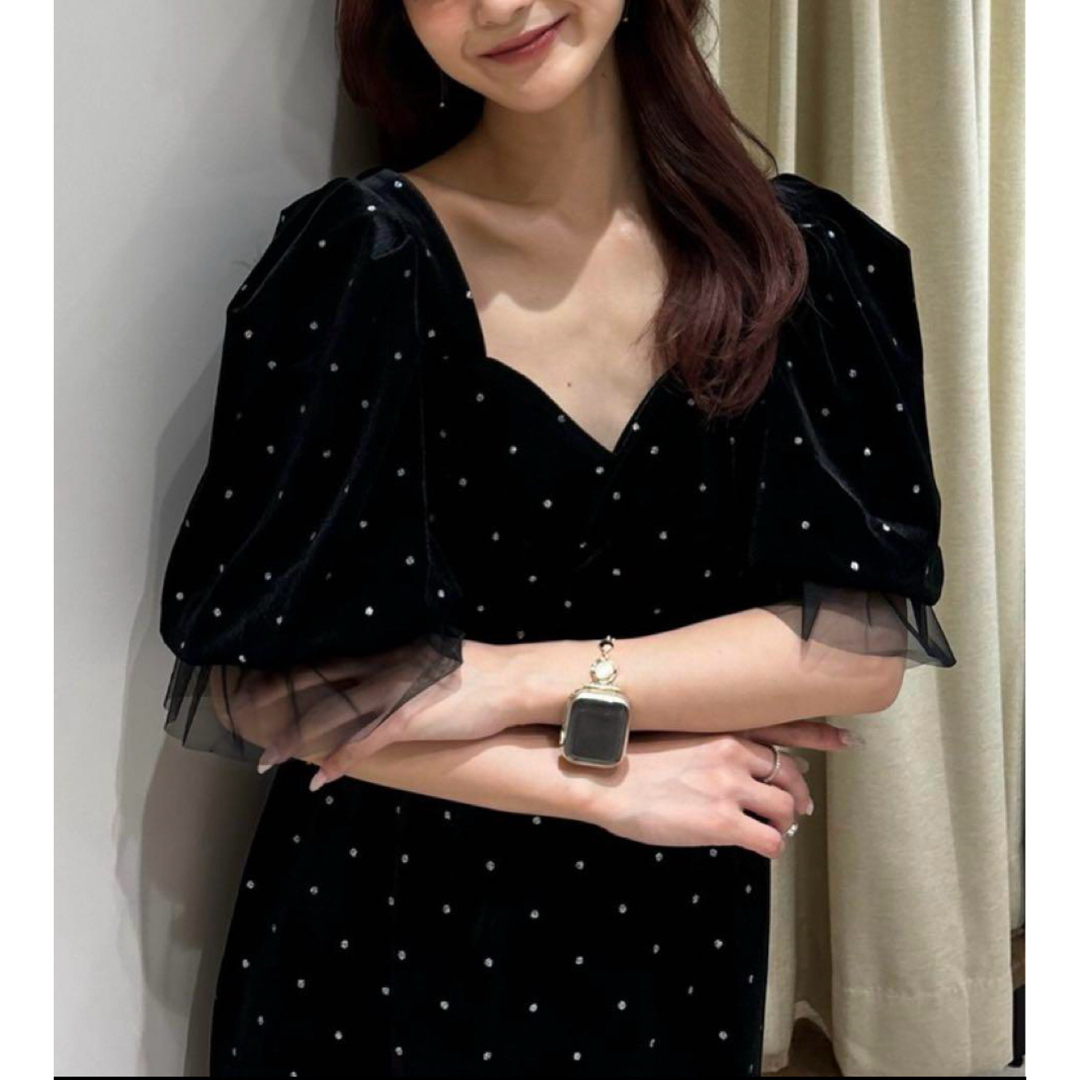 acka bijou dot velours dress ベロア 卒業式 結婚式の通販 by acka bijou dot velours dress ベロア 卒業式 結婚式の通販 by