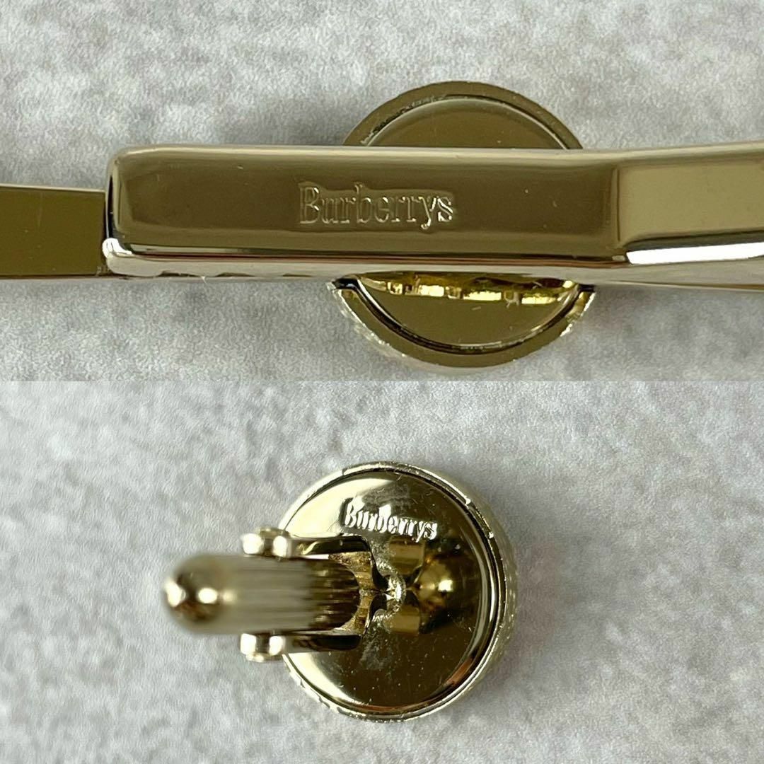 BURBERRY - ☆極美品 Burberrys ネクタイピン カフスリンクス 黒 BURBERRY - ☆極美品 Burberrys ネクタイピン カフスリンクス 黒