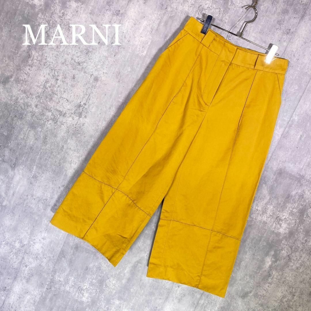 MARNI - 『MARNI』マルニ (38) クロップドワイドパンツの通販 by MARNI - 『MARNI』マルニ (38) クロップドワイドパンツの通販 by