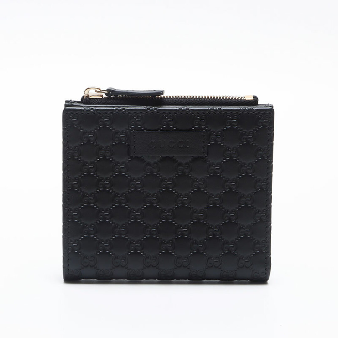 GUCCI - グッチ GUCCI マイクロ GG シマ レザー 二つ折り財布の GUCCI - グッチ GUCCI マイクロ GG シマ レザー 二つ折り財布の
