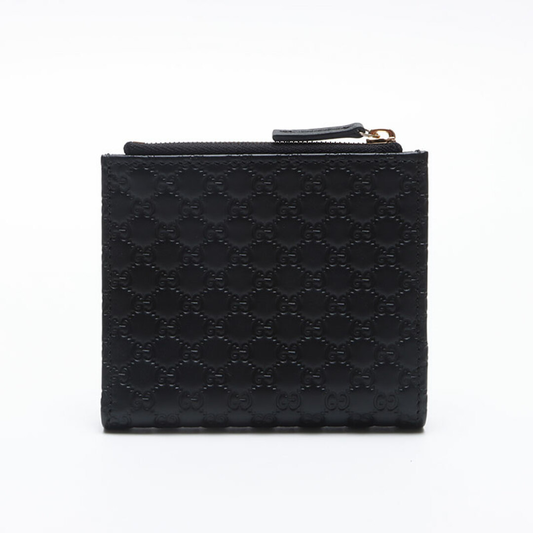 GUCCI - グッチ GUCCI マイクロ GG シマ レザー 二つ折り財布の GUCCI - グッチ GUCCI マイクロ GG シマ レザー 二つ折り財布の