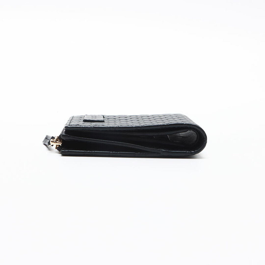 GUCCI - グッチ GUCCI マイクロ GG シマ レザー 二つ折り財布の GUCCI - グッチ GUCCI マイクロ GG シマ レザー 二つ折り財布の