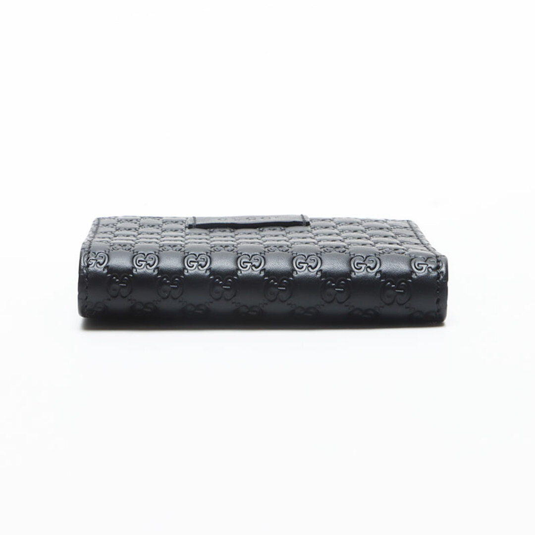 GUCCI - グッチ GUCCI マイクロ GG シマ レザー 二つ折り財布の GUCCI - グッチ GUCCI マイクロ GG シマ レザー 二つ折り財布の