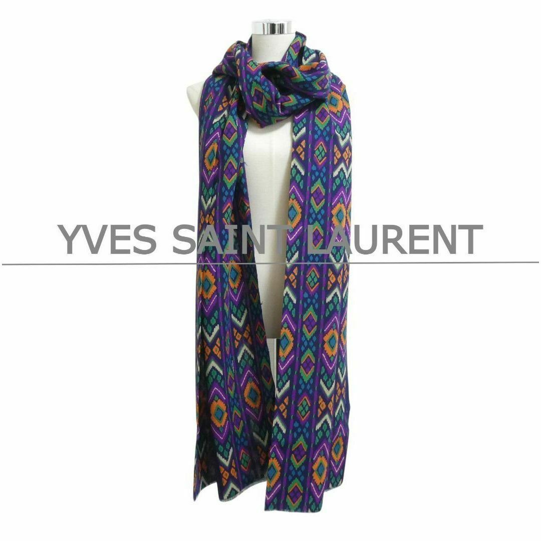 Yves Saint Laurent - 極美品 イヴサンローラン 総柄 大判 Yves Saint Laurent - 極美品 イヴサンローラン 総柄 大判