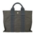 HERMES エルメス トートバッグ エールライン トートPM - グレー シルバー金具 キャンバス ユニセックス ハンドバッグ【本物保証】