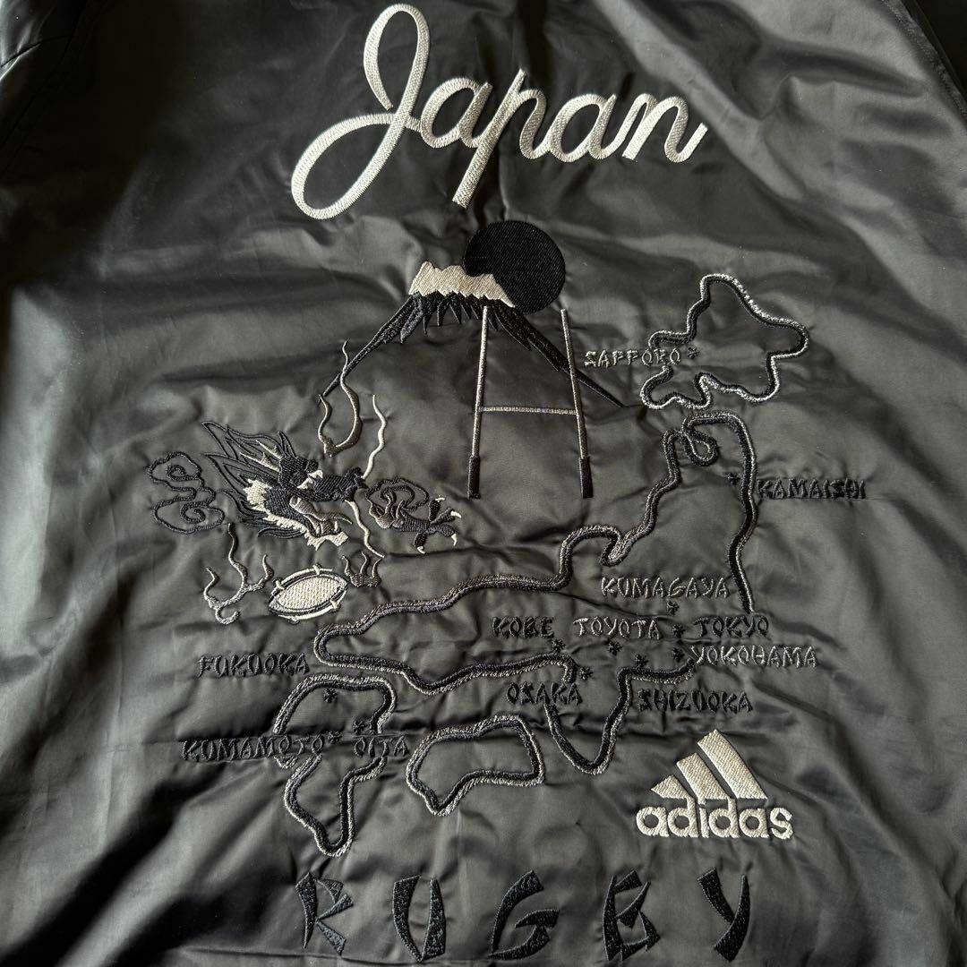 adidas - 【希少サイズ、日本和柄刺繍】adidasオールブラック adidas - 【希少サイズ、日本和柄刺繍】adidasオールブラック