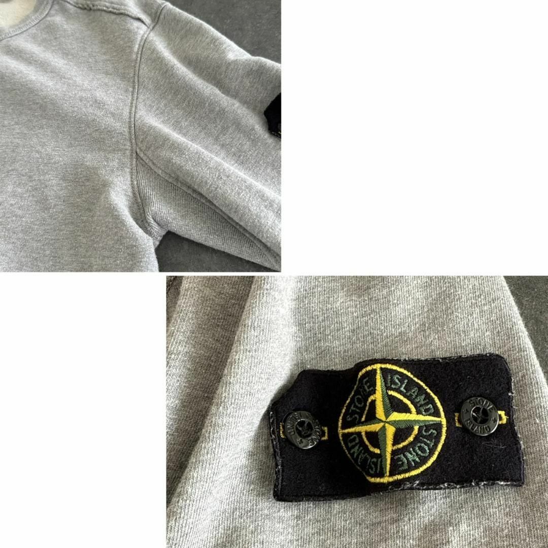 STONE ISLAND - STONE ISLAND クルーネックVガゼット スウェット STONE ISLAND - STONE ISLAND クルーネックVガゼット スウェット