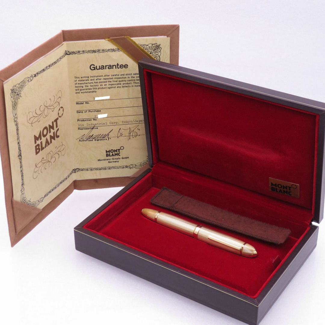 MONTBLANC - 美品 モンブラン 18K 金無垢 万年筆 K18イエロー MONTBLANC - 美品 モンブラン 18K 金無垢 万年筆 K18イエロー