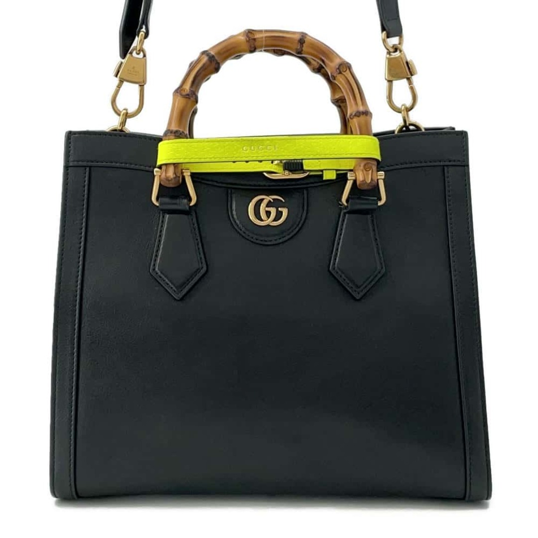 GUCCI - グッチ ハンドバッグ ダイアナ スモール バンブーハンドル 660195 GUCCI 2way 黒