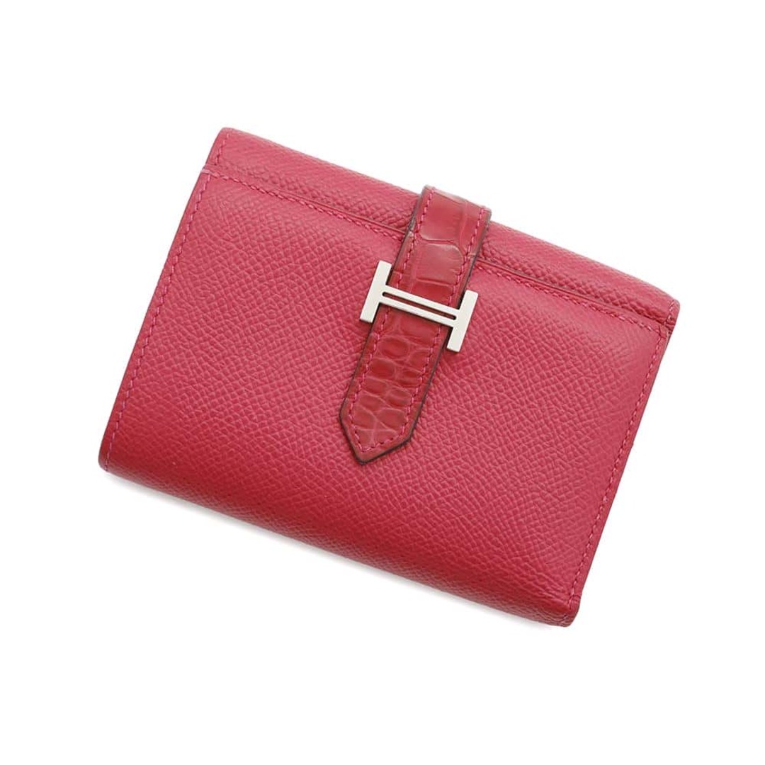HERMES - エルメス 三つ折り財布 ベアン コンビネ タッチ ローズ HERMES - エルメス 三つ折り財布 ベアン コンビネ タッチ ローズ