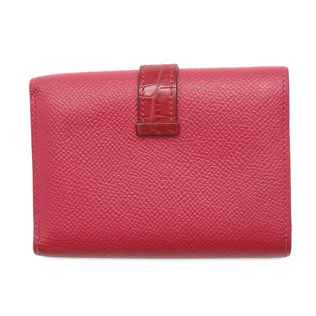 HERMES - エルメス 三つ折り財布 ベアン コンビネ タッチ ローズ HERMES - エルメス 三つ折り財布 ベアン コンビネ タッチ ローズ