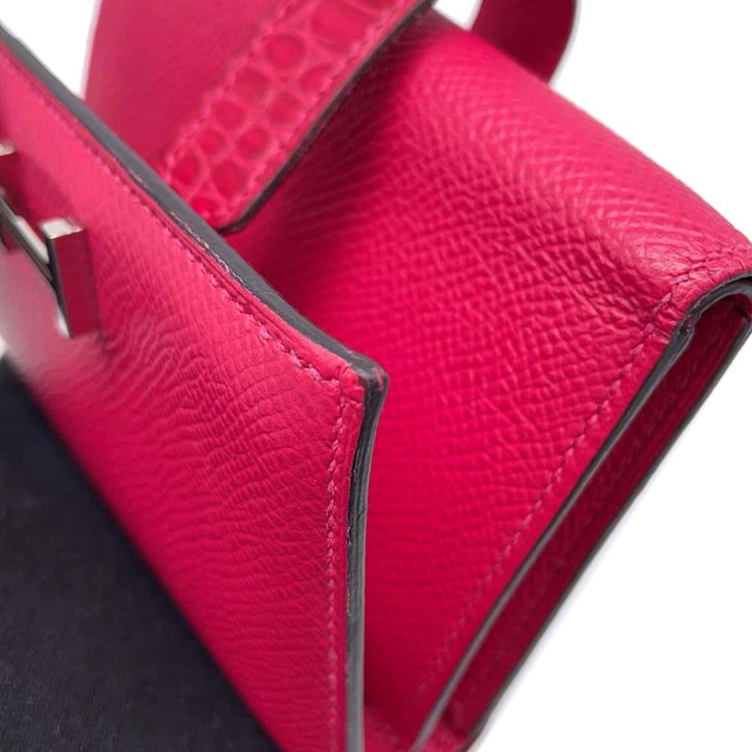 HERMES - エルメス 三つ折り財布 ベアン コンビネ タッチ ローズ HERMES - エルメス 三つ折り財布 ベアン コンビネ タッチ ローズ