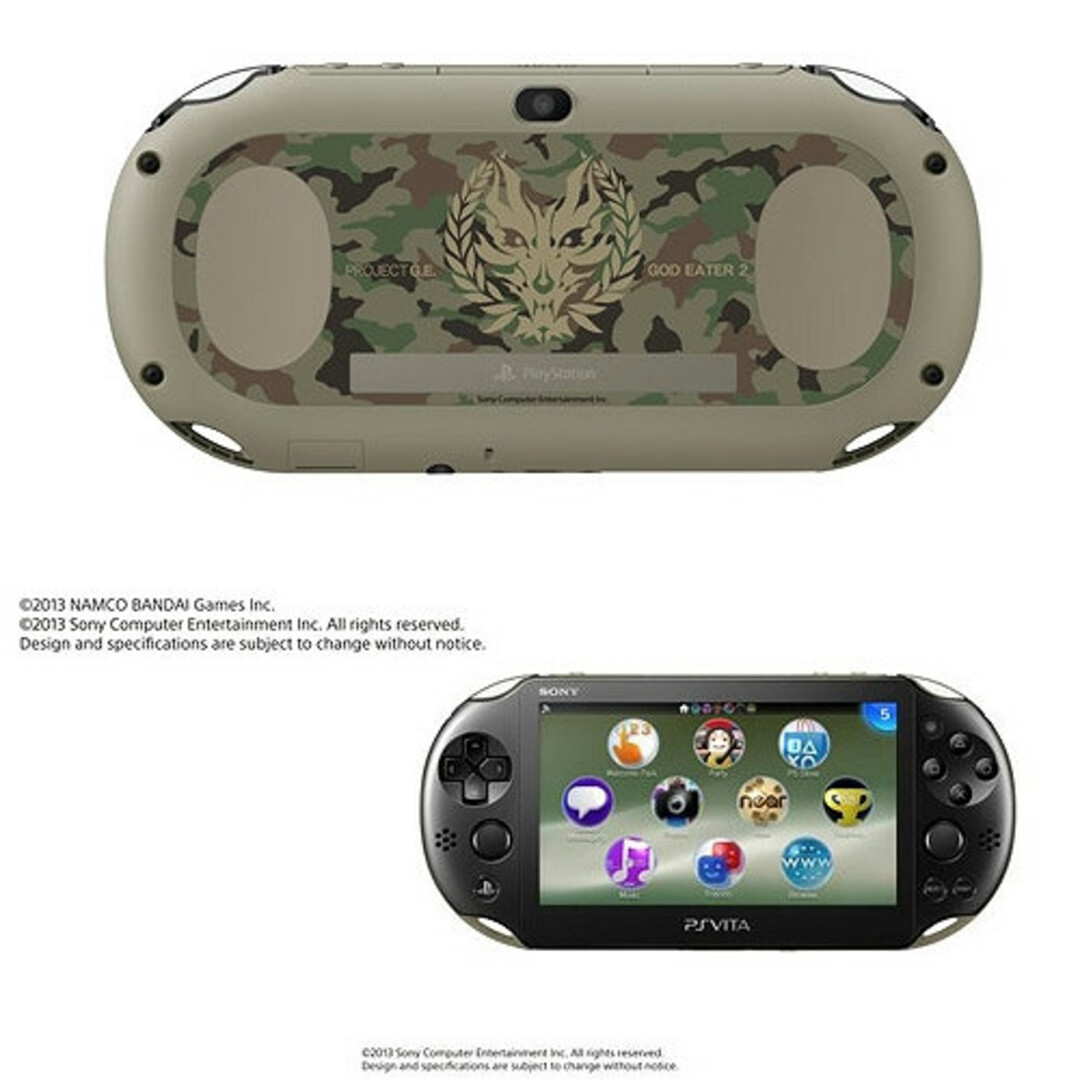 PlayStation(プレイステーション)の(本体)PlayStation Vita × GOD EATER 2 Fenrir Edition(ゴッドイーター2 フェンリル エディション)(PCHJ-10010) ソニー・コンピュータエンタテインメント エンタメ/ホビーのゲームソフト/ゲーム機本体(携帯用ゲーム機本体)の商品写真